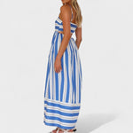 Isabel - Vestido comprido às riscas - Ines Braga