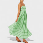 Isabel - Vestido comprido às riscas - Ines Braga