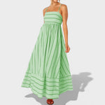 Isabel - Vestido comprido às riscas - Ines Braga