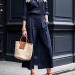 Isadora™ | Look Casual Chic em Rosa Suave - Ines Braga