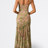 ISAMARA | Vestido Largo com Corpete - Ines Braga