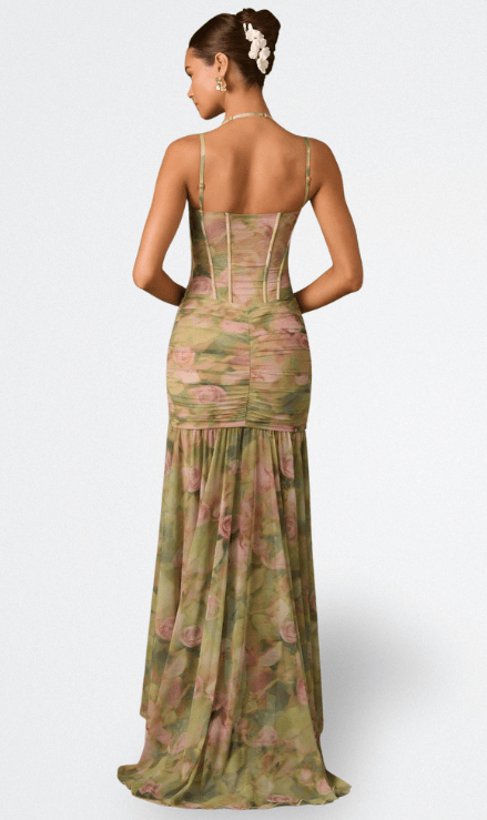 ISAMARA | Vestido Largo com Corpete - Ines Braga