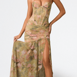 ISAMARA | Vestido Largo com Corpete - Ines Braga