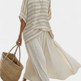 Isaura | Conjunto De Linho De Bambu Daisy Elegante Luxuoso - Ines Braga