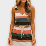 Jemma – Vestido Mini com Estampa de Riscas - Ines Braga