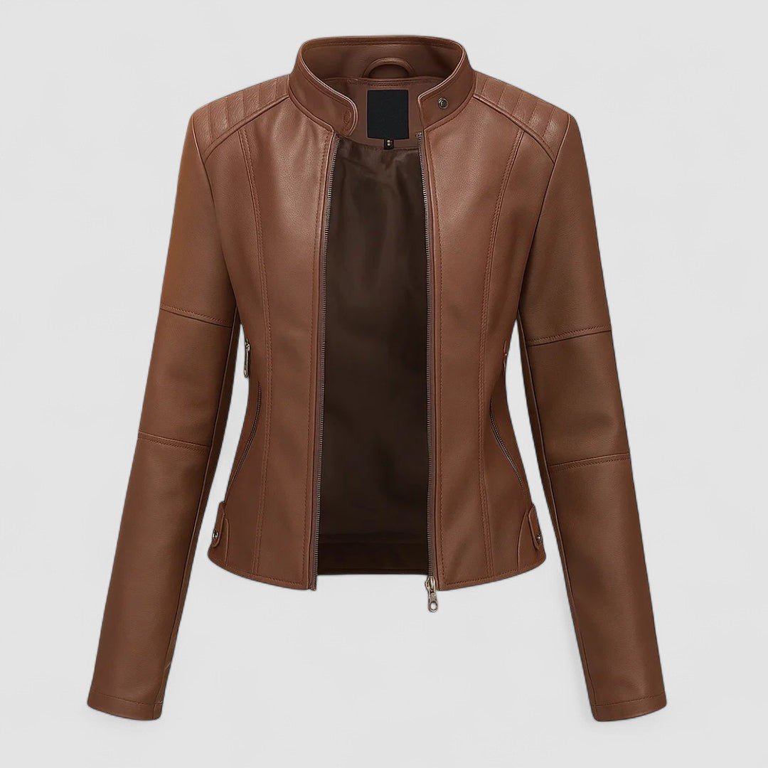 Jeniffer | Casaco de Couro Moderno - Ines Braga