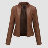 Jeniffer | Casaco de Couro Moderno - Ines Braga