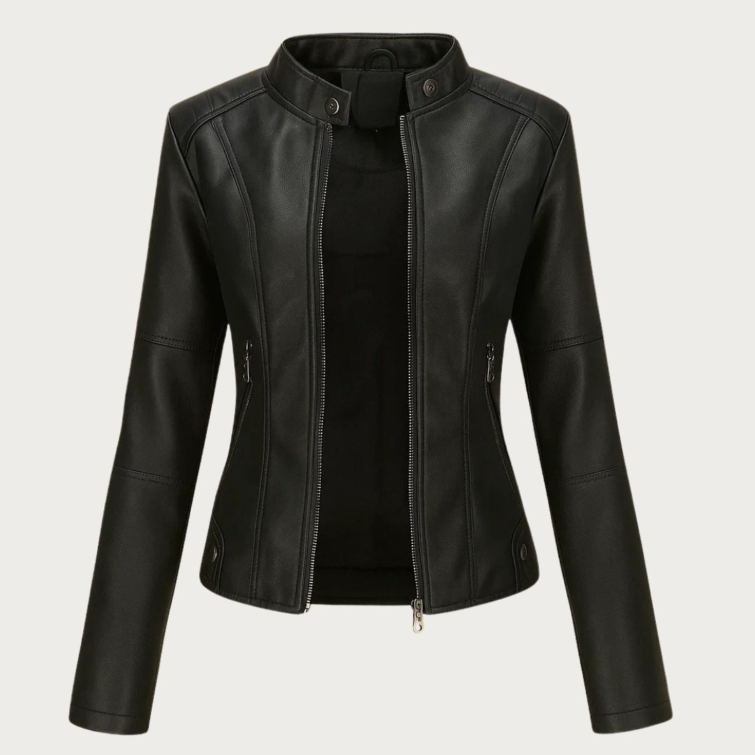 Jeniffer | Casaco de Couro Moderno - Ines Braga