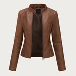 Jeniffer | Casaco de Couro Moderno - Ines Braga