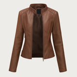 Jeniffer | Casaco de Couro Moderno - Ines Braga