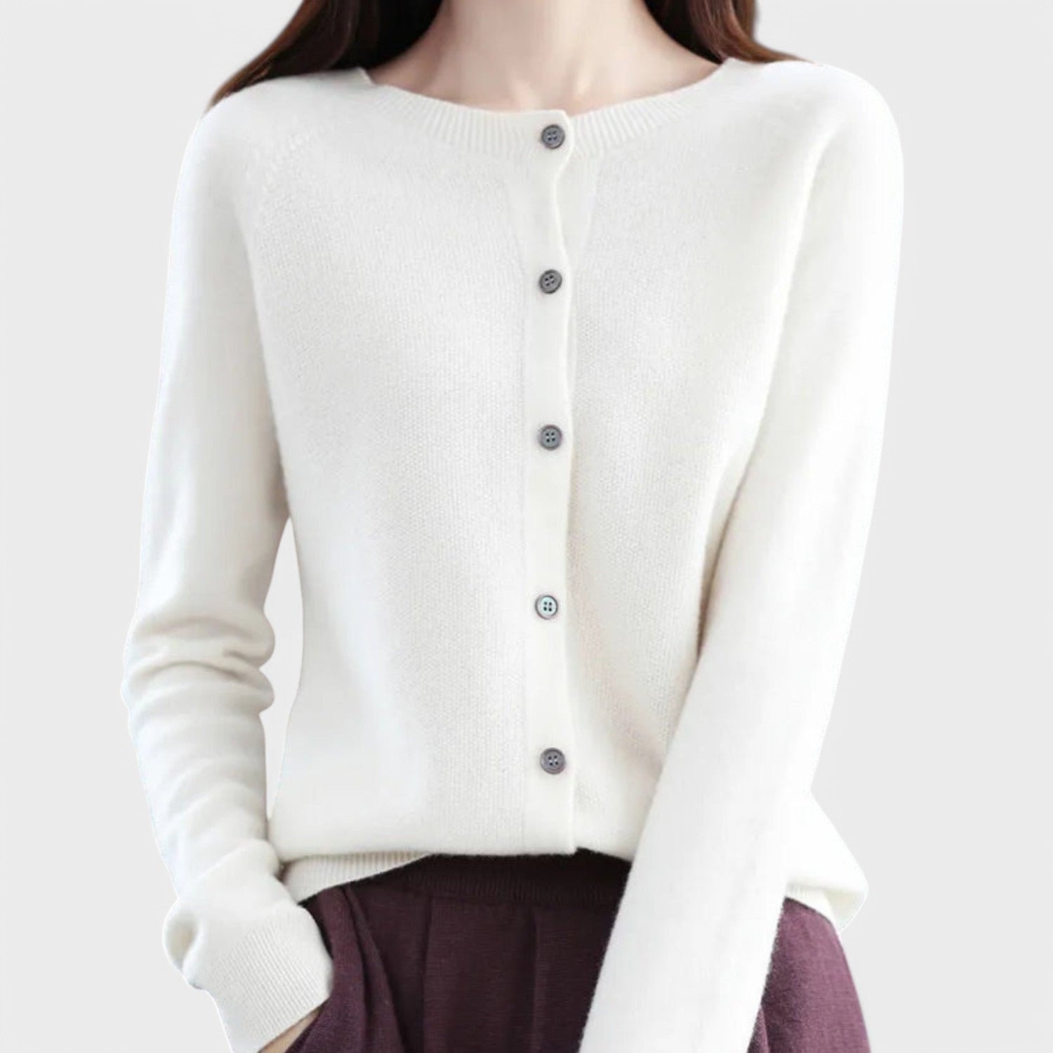 Jéssica - Cardigan em Malha de Caxemira - Ines Braga