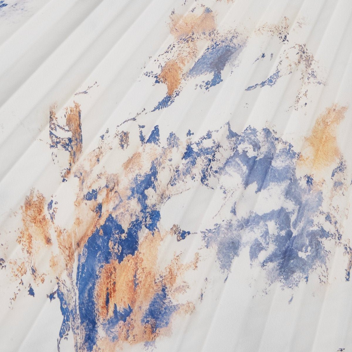 Jessie | Vestido Elegante de Cerimónia Floral em Azul e Branco - Ines Braga