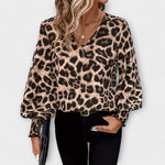 Joana | Blusa Estilosa Leopardo - Ines Braga