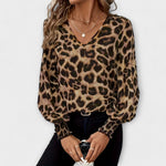 Joana | Blusa Estilosa Leopardo - Ines Braga