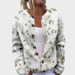 Joana - Cardigan Floral de Outono - Ines Braga