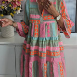 Juliane - Vestido de baloiço com camadas - Ines Braga