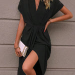 Kaye | Vestido Midi Envelope Elegante - Ines Braga