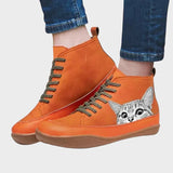 Kitty - Botas de couro para amantes de gatos - Ines Braga