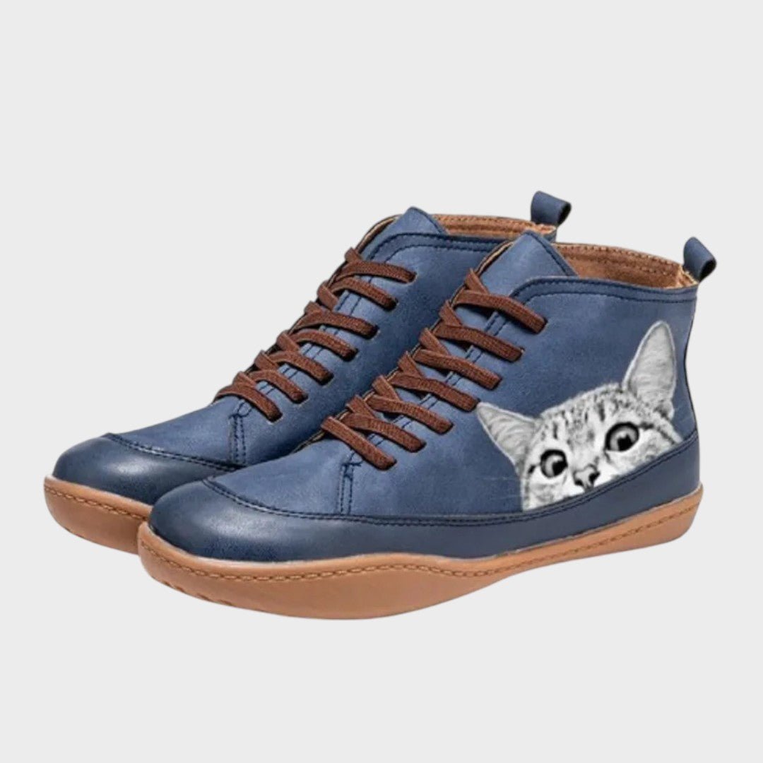 Kitty - Botas de couro para amantes de gatos - Ines Braga