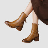 Klara™ - Botas em pele - Ines Braga