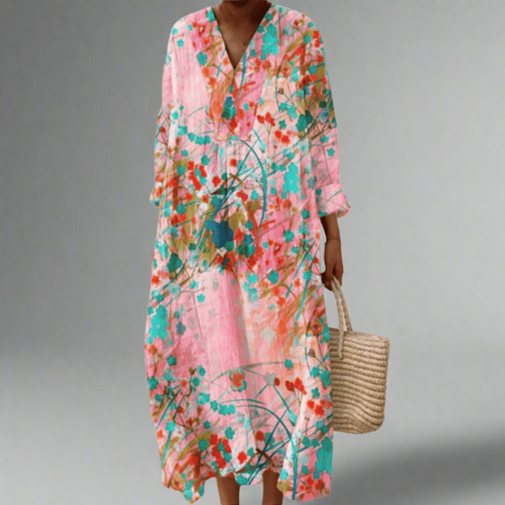 Lana™ | Vestido fluido floral - Ines Braga