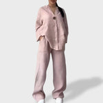 Letícia™ | Conjunto Leve de Linho para o Verão - Ines Braga