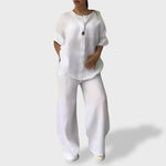 Letícia™ | Conjunto Leve de Linho para o Verão - Ines Braga