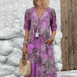 Lia | Vestido Feminino Midi em Tecido Leve - Ines Braga