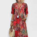 Lia | Vestido Feminino Midi em Tecido Leve - Ines Braga