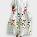 LILIANA | Vestido longo casual com liberdade de movimento e estilo floral para os dias de verão - Ines Braga