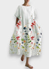 LILIANA | Vestido longo casual com liberdade de movimento e estilo floral para os dias de verão