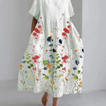 LILIANA | Vestido longo casual com liberdade de movimento e estilo floral para os dias de verão - Ines Braga