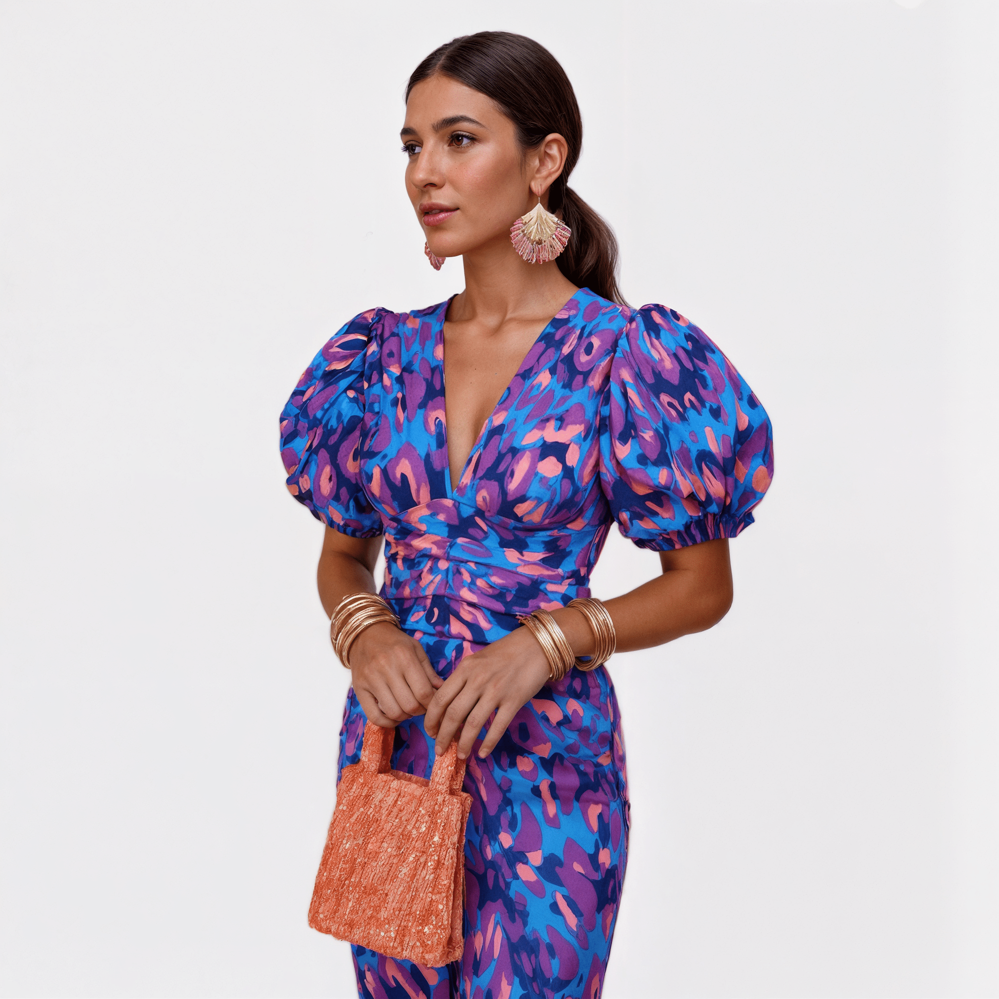 Lily - Vestido Fuego Tropical - Ines Braga