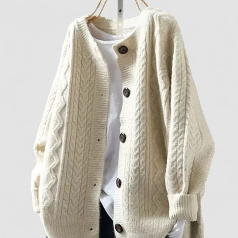Lorenza |Cardigã de Malha em Trança - Ines Braga