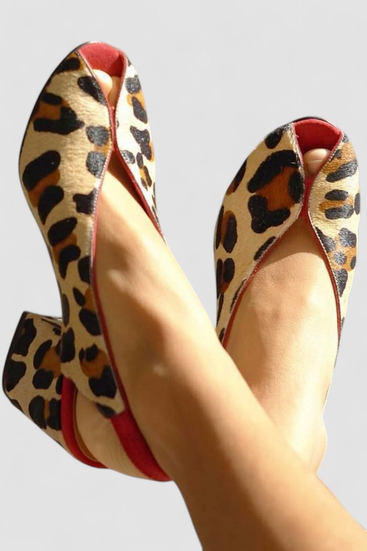 Louison | Sandálias com padrão leopardo - Ines Braga