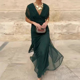 Luana® | Vestido elegante com decote em V - Ines Braga