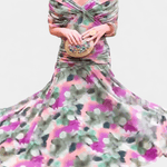 Luana® | Vestido elegante com decote em V - Ines Braga