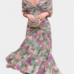 Luana® | Vestido elegante com decote em V - Ines Braga