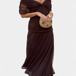 Luana® | Vestido elegante com decote em V - Ines Braga