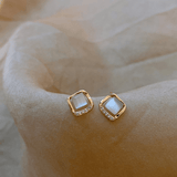 Luna | Brincos com Cristal Lunar - Ines Braga