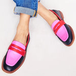 Lunessa | Mocassins com acento colorido - Ines Braga