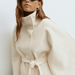 Lusana - Casaco elegante com cinto - Ines Braga