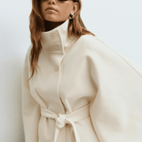 Lusana - Casaco elegante com cinto - Ines Braga