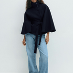 Lusana - Casaco elegante com cinto - Ines Braga