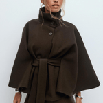 Lusana - Casaco elegante com cinto - Ines Braga