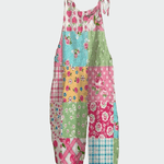 Macacão Boêmio de comprimento inteiro com estampa de flores – Estilo despojado e conforto o dia todo - Ines Braga