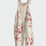 Macacão de Estilo Retrô com Estampa de Flores - Ines Braga