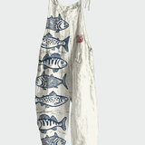 Macacão Retro Estampado de Flores - Ines Braga