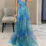 Madeline | Vestido Longo Floral para uma Elegância sem Esforço - Ines Braga