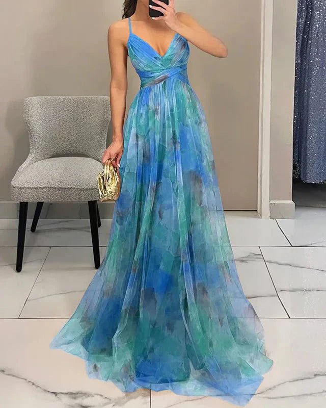 Madeline | Vestido Longo Floral para uma Elegância sem Esforço - Ines Braga